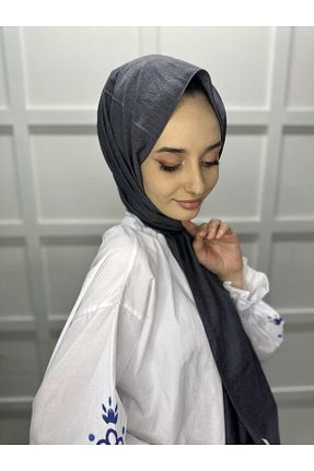 شال طوسی زنانه پنبه (نخی) کد 756810227