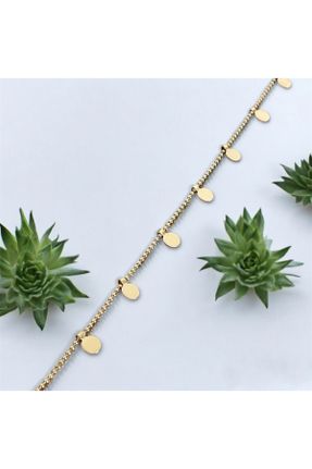 خلخال جواهری طلائی زنانه فولاد ( استیل ) کد 839169108