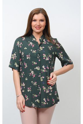 پیراهن سایز بزرگ سبز زنانه سایز بزرگ TUSSE - کد 283366498