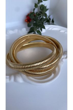 دستبند استیل (فولاد) طلائی زنانه استیل (فولاد) VNS Accessories - کد 794941421