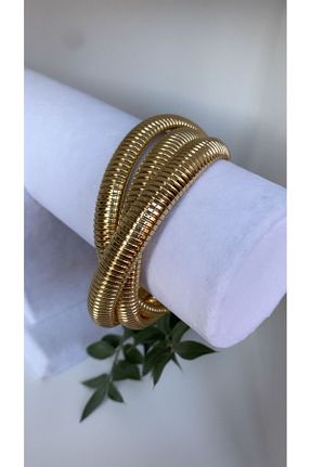 دستبند استیل (فولاد) طلائی زنانه استیل (فولاد) VNS Accessories - کد 794941421