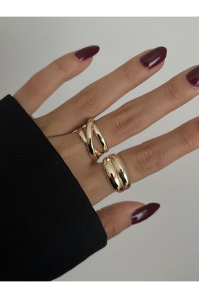 انگشتر جواهر طلائی زنانه روکش طلا کد 770929484