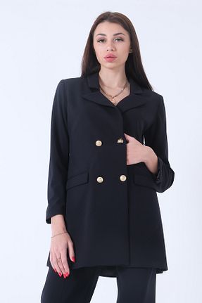 کت بلیزر سرمه ای زنانه پلی استر Feminist - کد 790323725