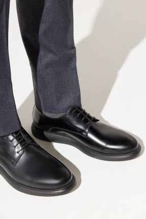 کفش کلاسیک مشکی مردانه پاشنه کوتاه ( 4 - 1 cm ) پاشنه ساده کد 739606375
