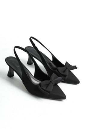 کفش پاشنه بلند کلاسیک مشکی زنانه پلی استر پاشنه نازک پاشنه متوسط ( 5 - 9 cm ) کد 838593255