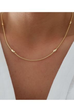 گردنبند جواهر طلائی زنانه پوشش لاکی کد 815775151