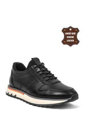کفش کژوال مشکی مردانه چرم طبیعی پاشنه کوتاه ( 4 - 1 cm ) پاشنه ساده کد 764623638