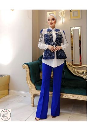 پیراهن حجاب رنگی زنانه اورسایز İnci - کد 690617324