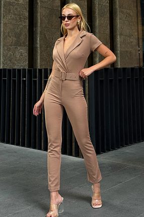 سرهمی بژ زنانه آستین افتاده Trend Alaçatı Stili - کد 839850661