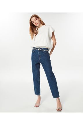 شلوار جین آبی زنانه پنبه (نخی) استاندارد کد 470691691