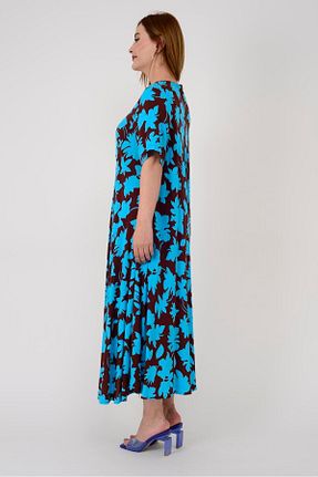 لباس فیروزه ای زنانه بافتنی Park Moda - کد 363613655