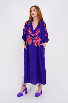 لباس بنفش زنانه بافتنی Park Moda - کد 641822449
