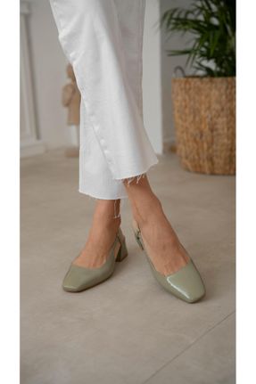 کفش پاشنه بلند کلاسیک سبز زنانه پاشنه متوسط ( 5 - 9 cm ) پاشنه ساده کد 817386658