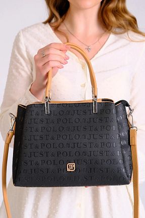 کیف دستی مشکی زنانه سایز متوسط Just Polo - کد 838577244