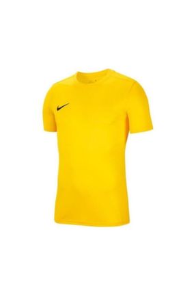 تی شرت زرد مردانه تنگ / اسلیم پلی استر کد 35907429