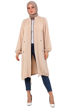 کلاه و ابایا بژ زنانه بافتنی Saraylı - کد 97345437