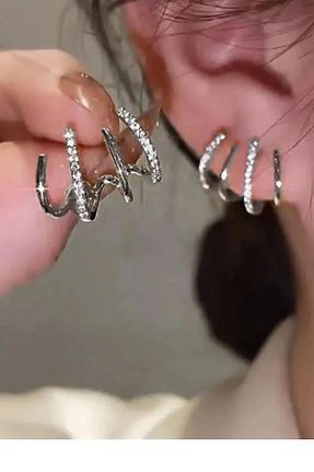 گوشواره جواهر زیرکن AURRARİ - کد 839640123