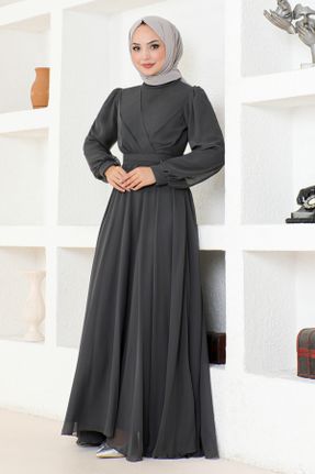 لباس مجلسی طوسی زنانه کد 839634969