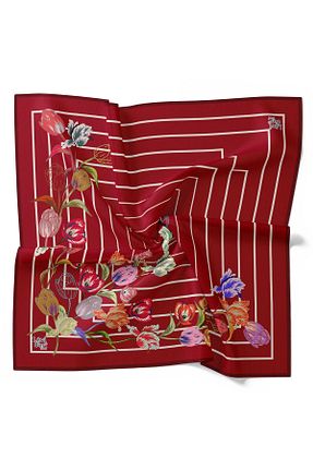 روسری قرمز پلی استر Levidor - کد 816531482
