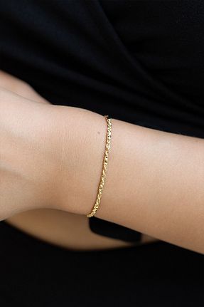 دستبند طلا زرد زنانه 14 عیار Cenova Jewelry - کد 744654766
