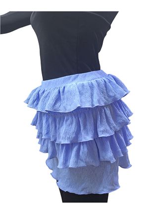 دامن آبی زنانه لیکرا AŞAR MODA TEKSTİL - کد 839709897