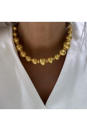 گردنبند نقره طلائی زنانه 925 عیار by Eda Çetin - کد 839718361