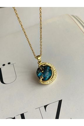 گردنبند استیل ( فولاد ) طلائی زنانه استیل (فولاد) bvjewel - کد 647753025