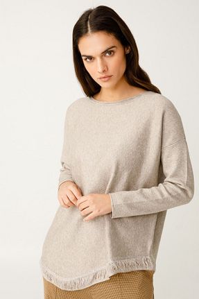 پلیور بژ زنانه ساده ON - کد 210675796