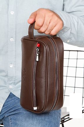 کیف پورتفوی و کلاچ قهوه ای مردانه چرم مصنوعی Newish Polo - کد 357546349