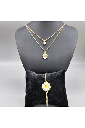 گردنبند جواهر طلائی زنانه کد 744811591