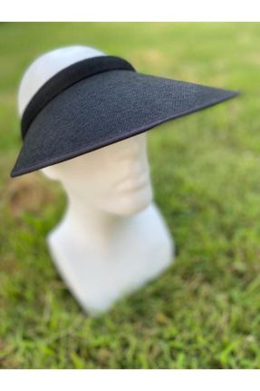 کلاه مشکی زنانه پنبه (نخی) کد 110690707