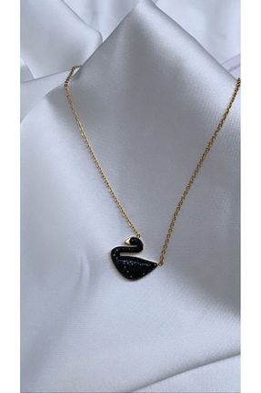 گردنبند استیل ( فولاد ) مشکی زنانه استیل (فولاد) Accessories - کد 764355884