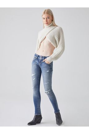 شلوار جین سرمه ای زنانه جین استاندارد کد 780590061