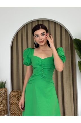 لباس سبز زنانه بافتنی اسلیم کد 823517945