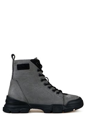بوت / نیم بوت طوسی زنانه پاشنه تخت Hammer Jack - کد 356482169