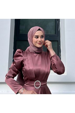 شال صورتی زنانه شیفون LEİLATELİER - کد 796052056