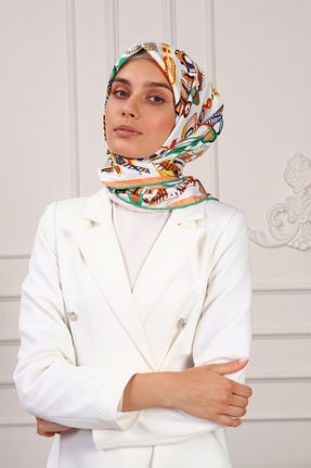 روسری سفید پلی استر NESSCARF - کد 318925979