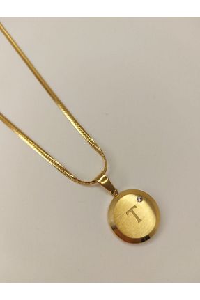 گردنبند استیل ( فولاد ) طلائی زنانه استیل ضد زنگ Romea - کد 805580633