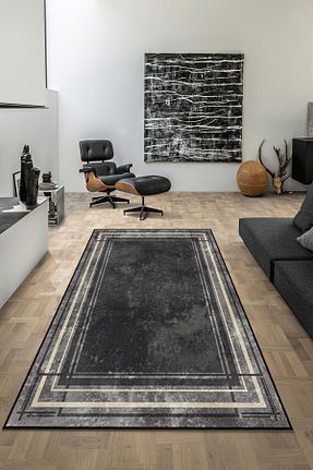 فرش طوسی قابل شستشو Homefesto - کد 839657297