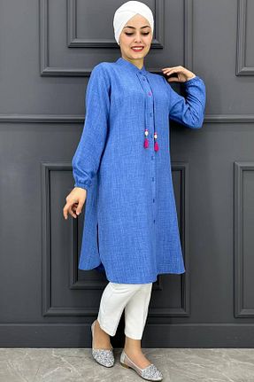 تونیک حجاب سرمه ای زنانه بافتنی Payas - کد 839651602