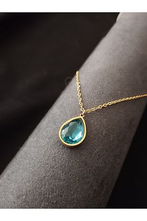 گردنبند استیل ( فولاد ) طلائی زنانه استیل ضد زنگ Tanem Mall - کد 839708287
