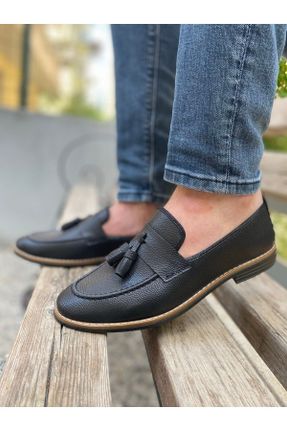 کفش کلاسیک مشکی مردانه چرم مصنوعی پاشنه کوتاه ( 4 - 1 cm ) پاشنه ساده کد 86909811
