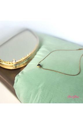 گردنبند استیل ( فولاد ) طلائی زنانه استیل ضد زنگ STARGLOW - کد 839721793