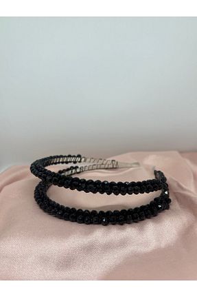تاج مشکی زنانه سنگ کریستال Grace Beauties - کد 839781828