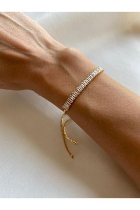 دستبند جواهر طلائی زنانه روکش طلا کد 365584918