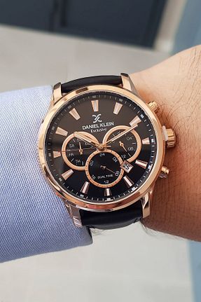 ساعت مچی مشکی مردانه 45 میلی متر Daniel Klein - کد 87261152