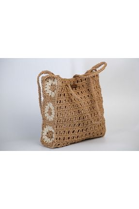 کیف دستی خاکی زنانه سایز متوسط Nacosia - کد 837535907
