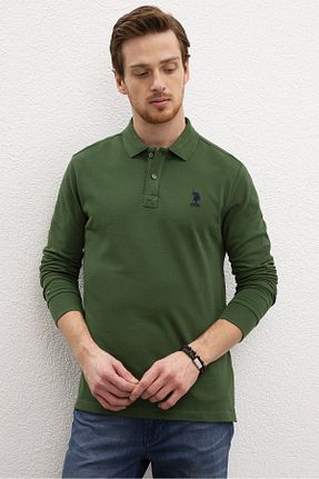 سوئیشرت سبز مردانه ساده U.S. Polo Assn. - کد 49153640