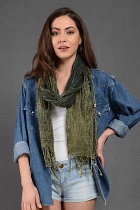 شال سبز زنانه پنبه ای Dosimira - کد 35563682