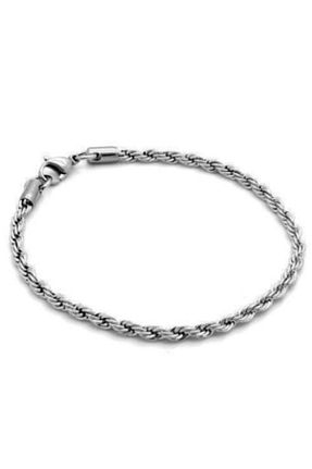 دستبند استیل (فولاد) سفید مردانه استیل ضد زنگ dergavud - کد 442752809